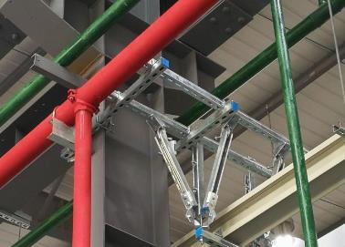 汝城该抗震支架的整体式支吊架结构协调性好